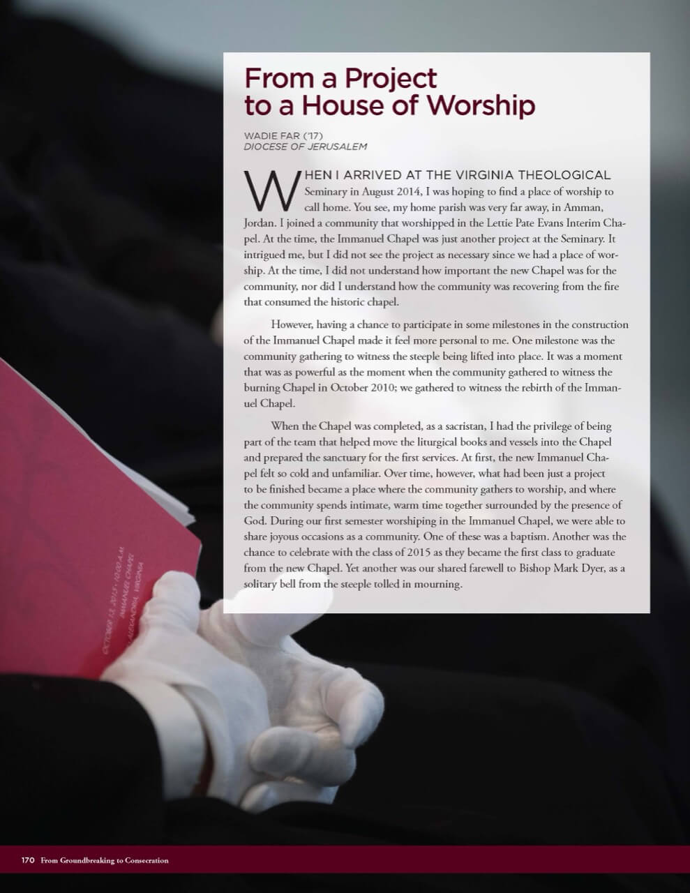 VTS Chapel Book